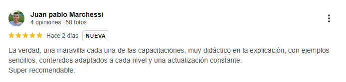 Valoración de Google del curso ¿Cómo diseñar prompts profesionales para IA generativa? (1)