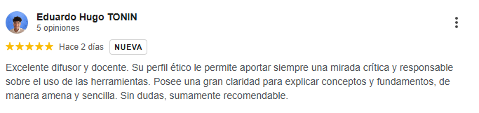 Valoración de Google del curso ¿Cómo diseñar prompts profesionales para IA generativa? (3)